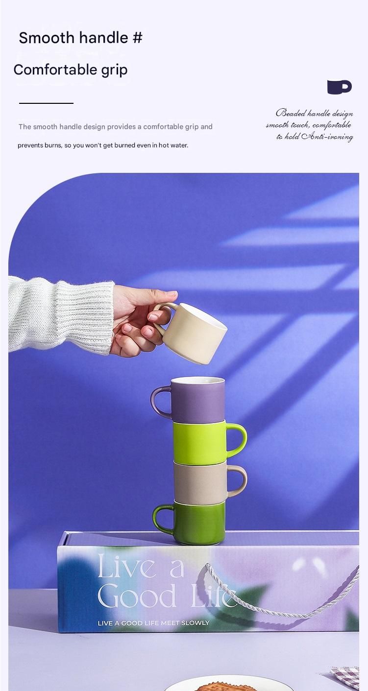 5-piece "Colorful One-Shot Mug" Ceramic Mug Set – Nordic color scheme view 8