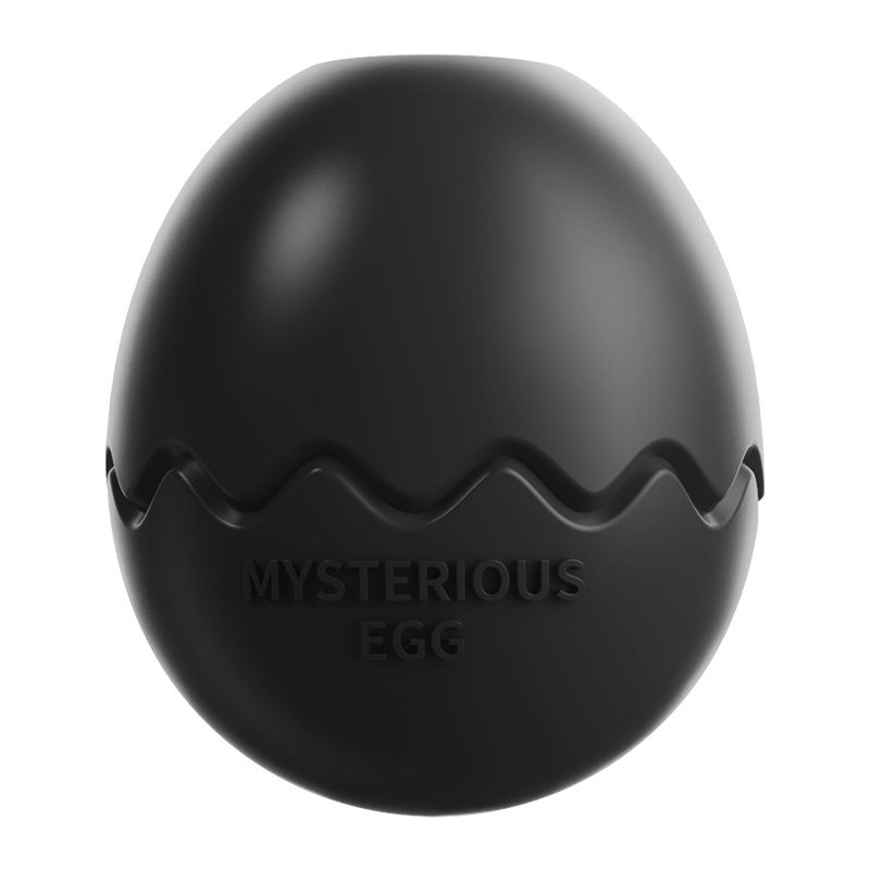 Black Dinosaur Egg Shaped Dog Slow Feeder Toy - Durable TPR Interactive Treat