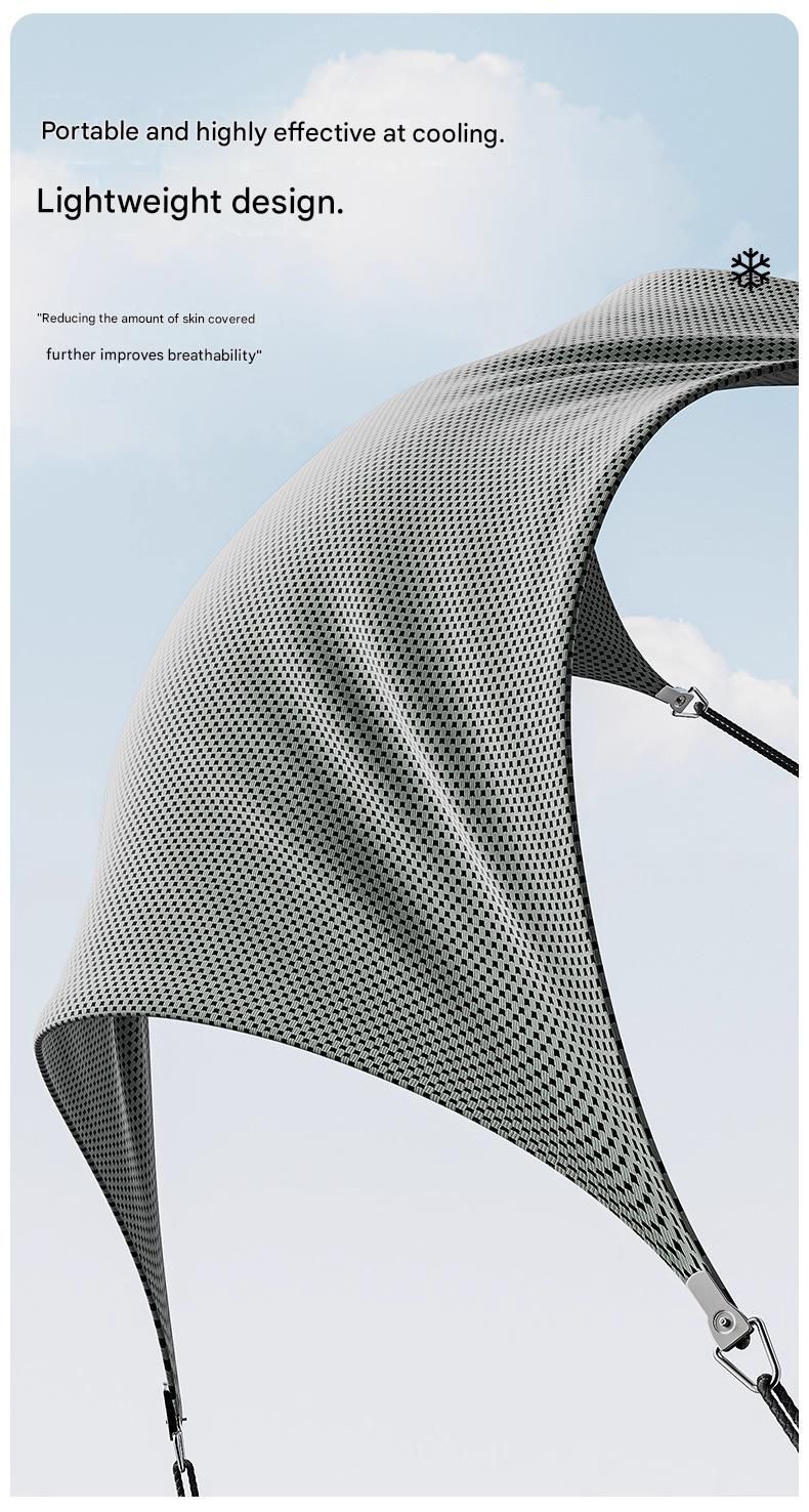 Light gray Cooling Towel with Silicone Case - Quick Dry Ice Towel for Sports view 7