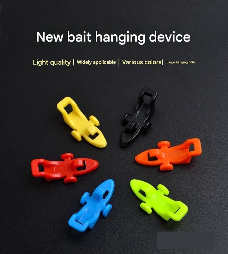 4-piece Fishing Rod Hook Keeper Set - Car Shaped Lure Holder view 3