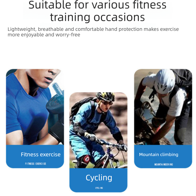 Blue M size Winter Outdoor Cycling Gloves - Touch Screen Compatible Windproof view 3