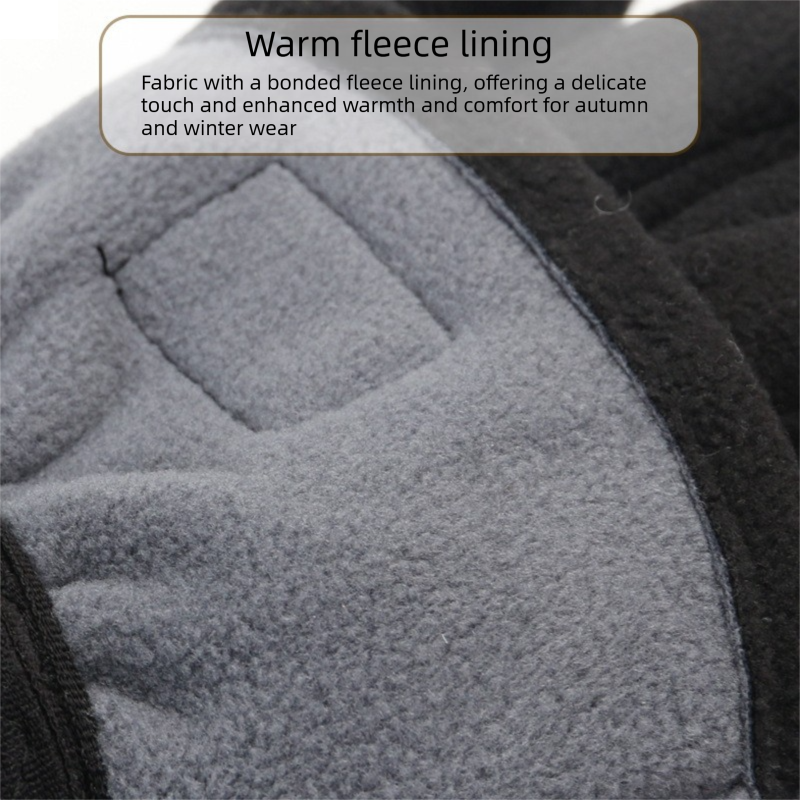 Black Winter Thermal Touchscreen Gloves - Outdoor Cycling Skiing Driving view 4