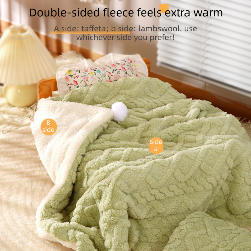 2-piece S size Green Pet Winter Comfort Bundle – 50*36cm Plush Pet Blanket and view 11