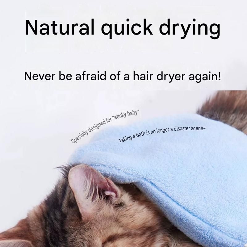 2-piece Grey Quick-drying pet grooming glove towel view 4