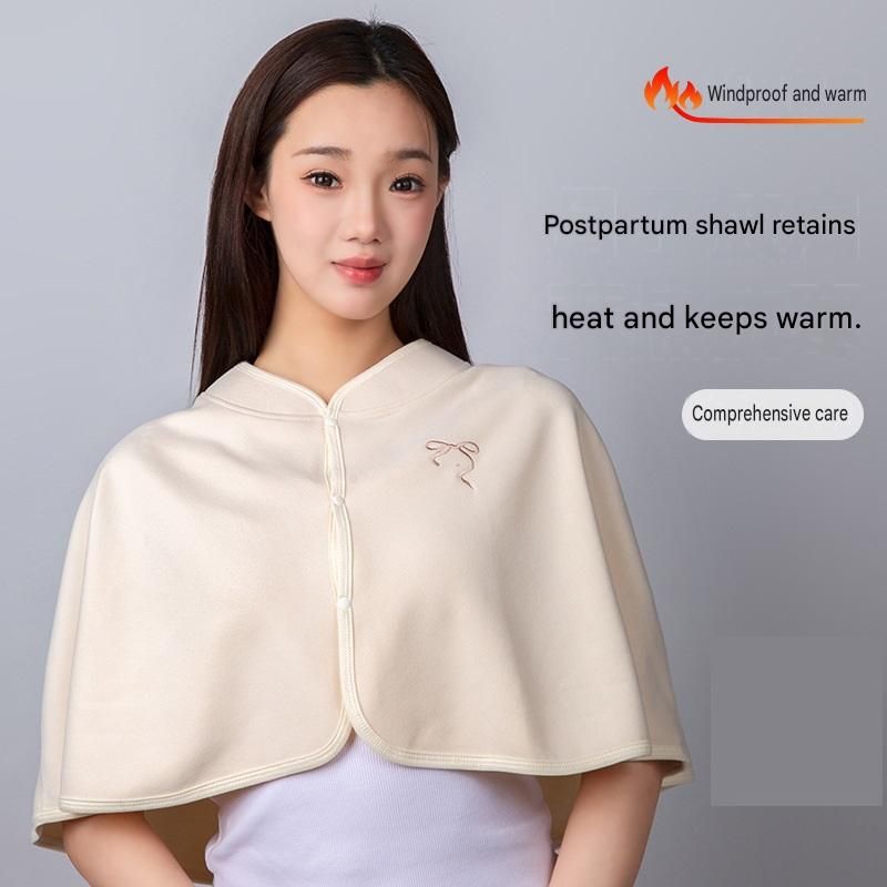 2 pcs Relaxing Winter Set - Pink Nursing Cape and White Mini Humidifier view 2