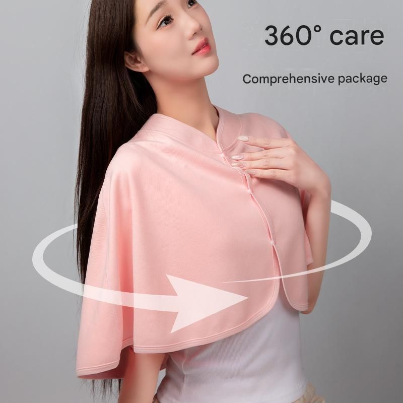 2 pcs Relaxing Winter Set - Purple Nursing Cape and White Mini Humidifier view 3