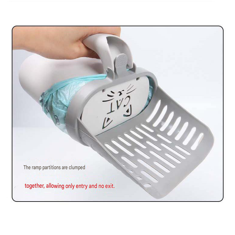 All-in-one Cat Litter Scoop Includes 4 rolls of trash bags - Detachable view 10