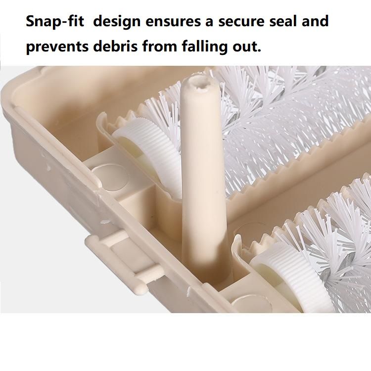 Blue Double Roller Cleaning Brush - PP Material view 7