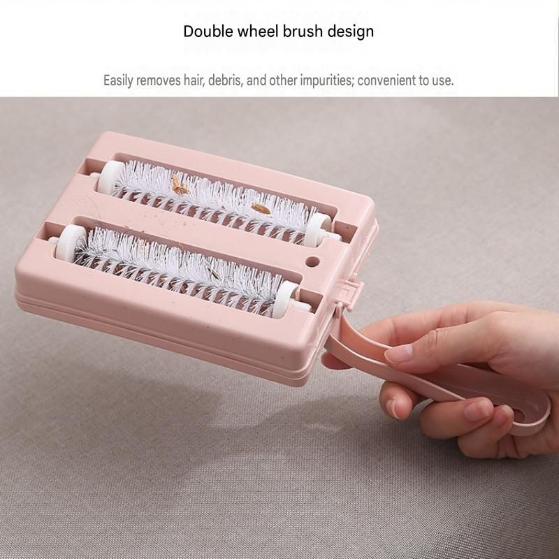 Purple Double Roller Cleaning Brush - PP Material view 4
