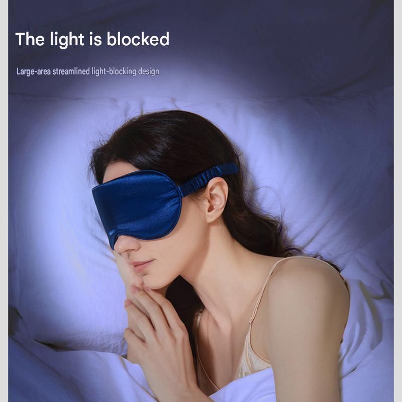 Champagne gold Imitation Silk Sleep Eye Mask - Soft Breathable Light Blocking view 6