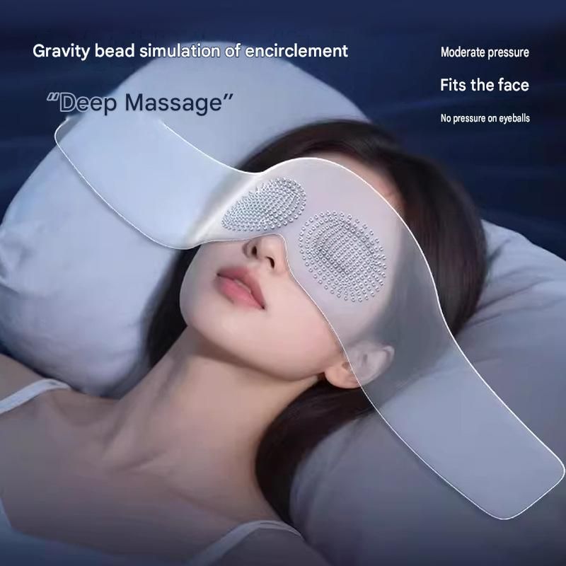 Pink Weighted Sleep Mask - Double-Sided Cooling and Warm Fabric view 4