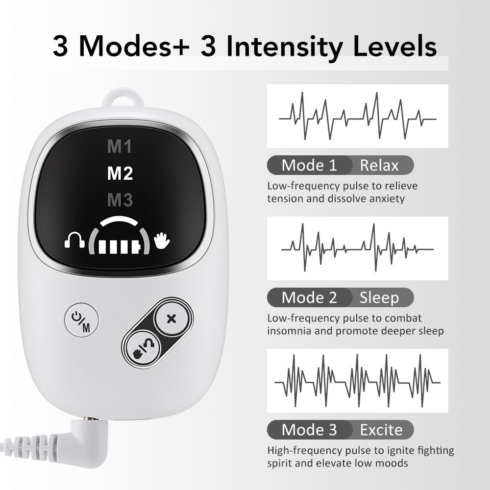 Home and Travel Sleep Aid Bundle - White Dual Mode CES Microcurrent Sleep Aid view 5