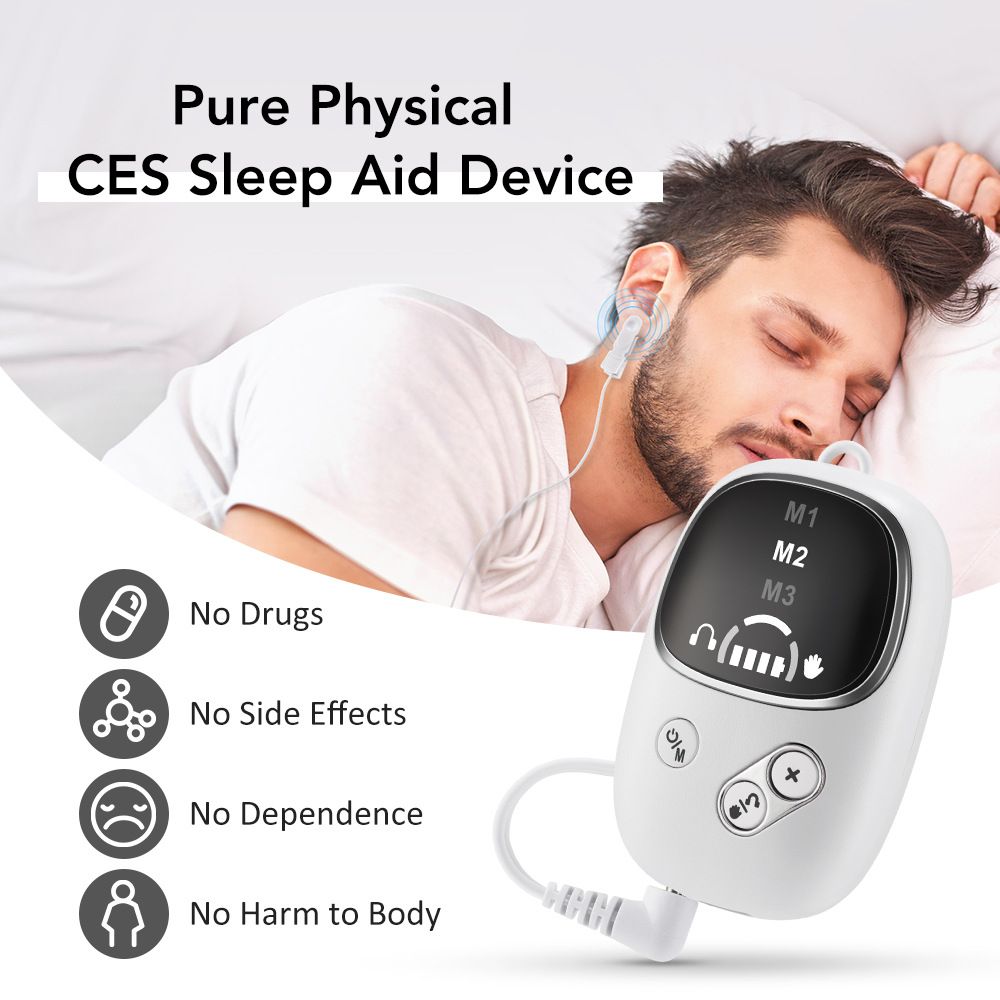 Home and Travel Sleep Aid Bundle - White Dual Mode CES Microcurrent Sleep Aid view 2