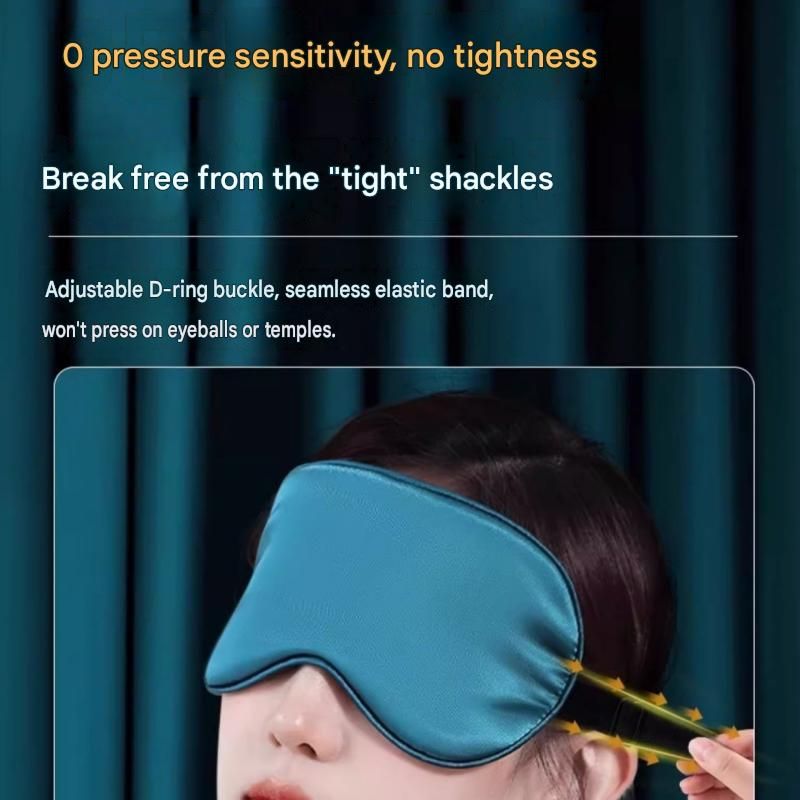Blue Spandex Sleep Eye Mask - 360 Degree Blackout view 6