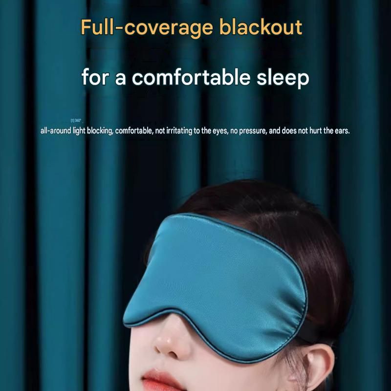 Pink Spandex Sleep Eye Mask - 360 Degree Blackout view 2