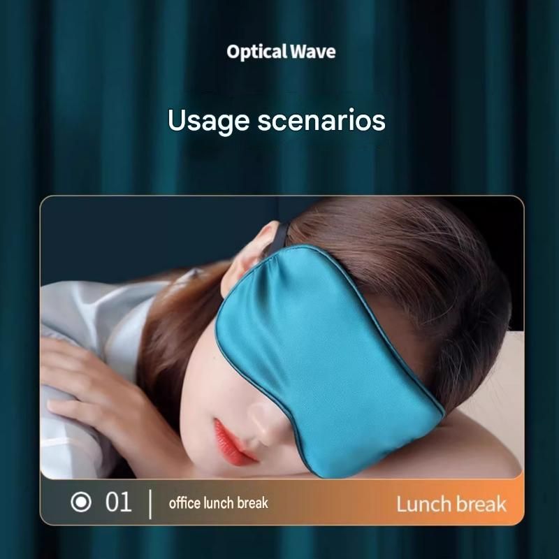 Pink Spandex Sleep Eye Mask - 360 Degree Blackout view 7
