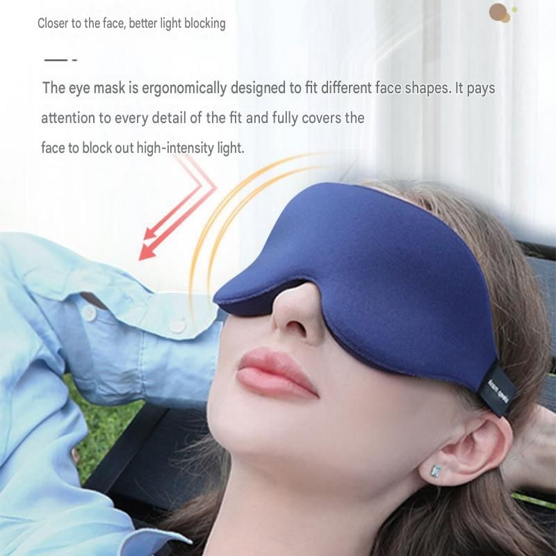 Pink 3D Contoured Sleep Eye Mask - 360 Degree Blackout Blindfold with view 9