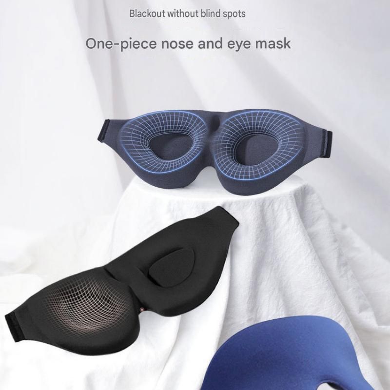 Purple 3D Contoured Sleep Eye Mask - 360 Degree Blackout Blindfold with view 2