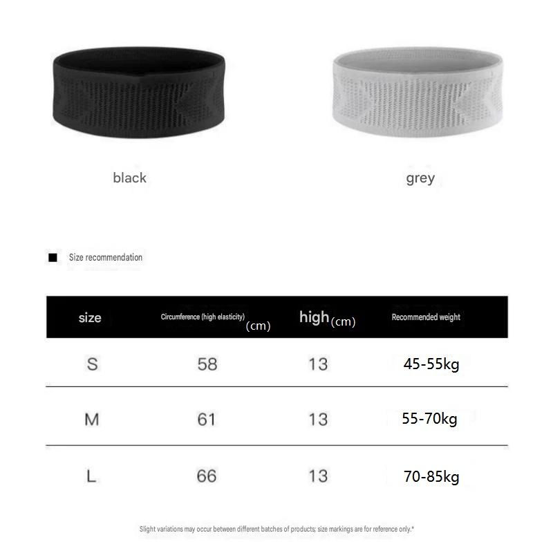 Black M Size Running Waist Belt - High Stretch Spandex Nylon Blend view 8
