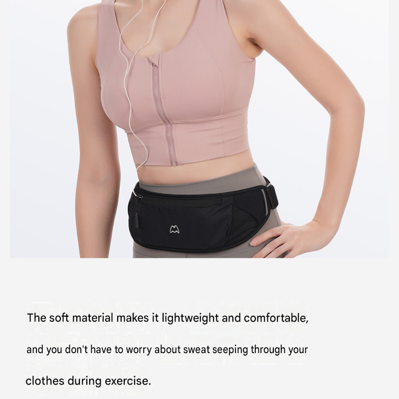 Orange Running Waist Pack—Made of waterproof nylon with an adjustable strap view 11