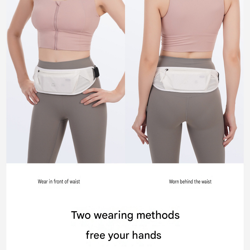 Pink Running Waist Pack—Made of waterproof nylon with an adjustable strap view 10