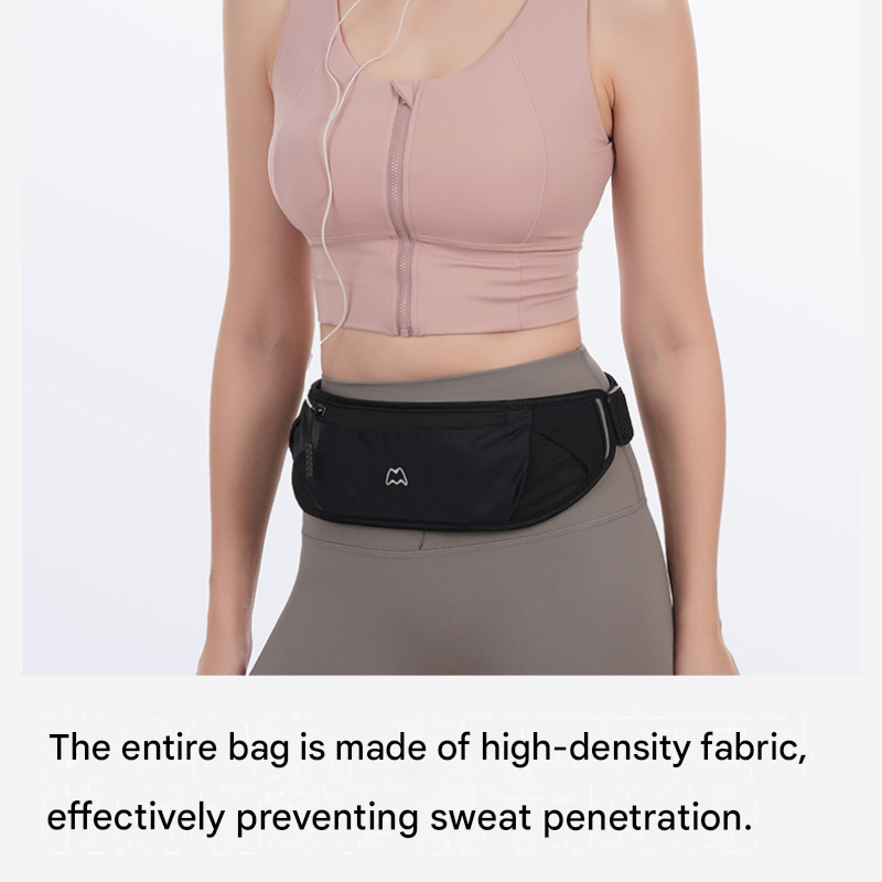 Dry and Breathable Sports combination-Blue Running Waist Belt and Blue view 4