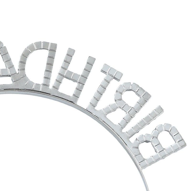 Golden Birthday Girl Rhinestone decorative headband - Alloy Letter Hair view 6