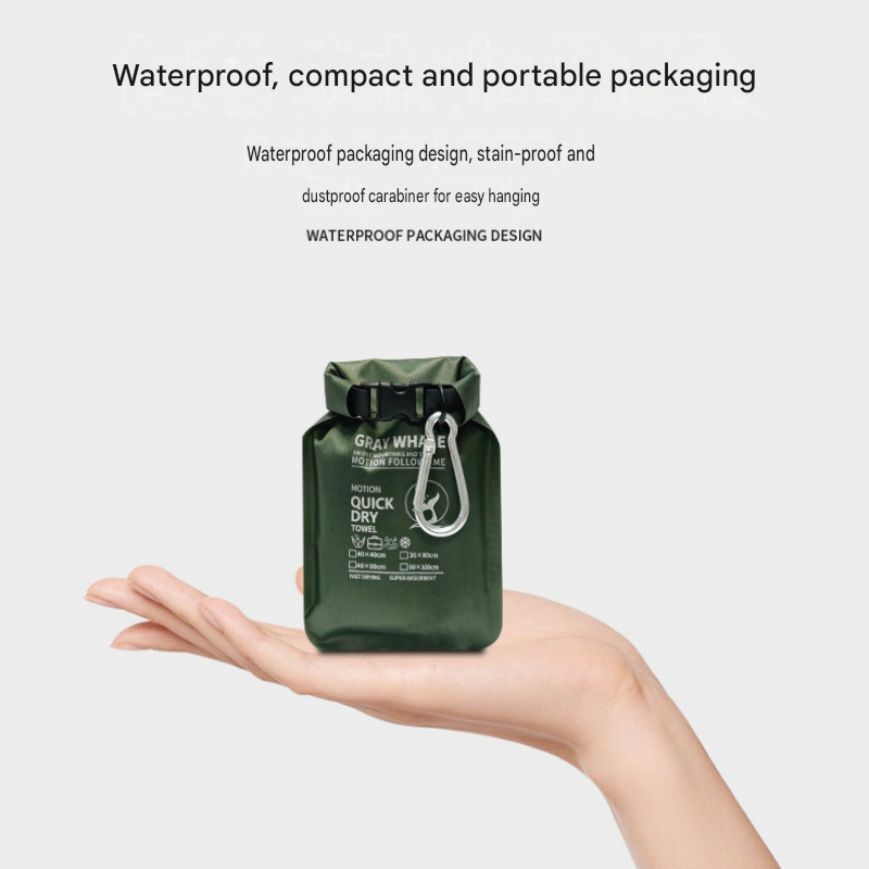 Green 50x100cm Portable Quick Dry Sports Towel - Ultra-Light Microfiber view 10