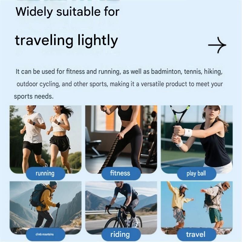 Blue Running Waist Belt - High Stretch Nylon Sports Fanny Pack with Reflective view 6