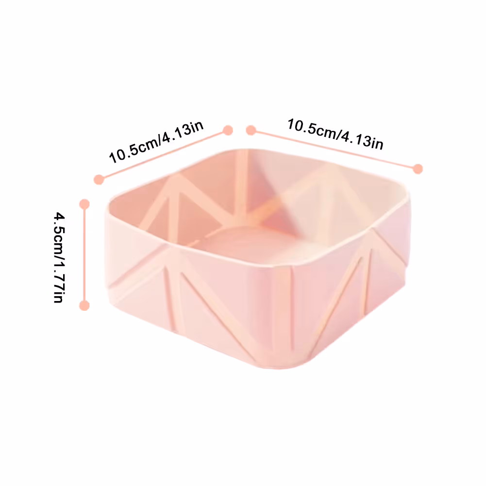 2-Pack Purple Portable Silicone Pet Travel Bowl - Foldable Outdoor Water & view 6