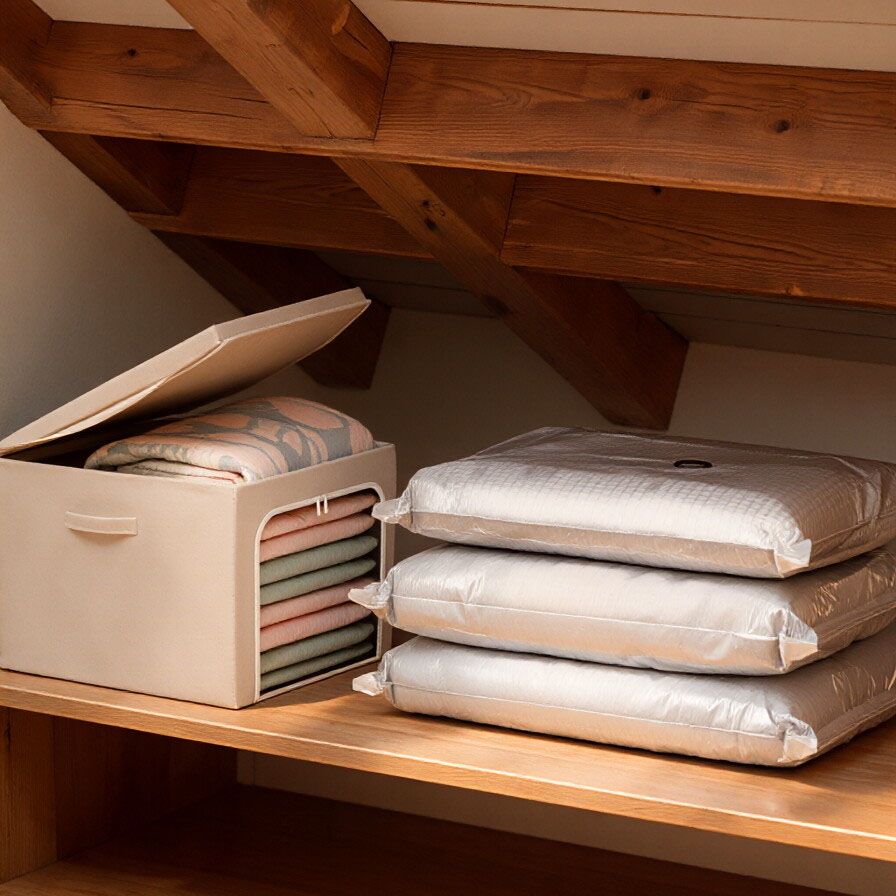 31L Large-Capacity Fabric Storage Bin & 6-Piece Vacuum Compression Bag Set — view 5