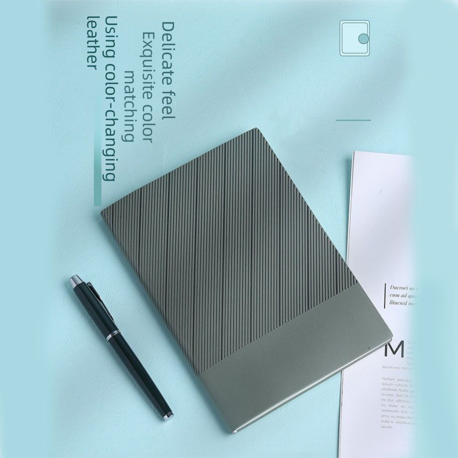 Green Luxury A5 Notebook and Pen Gift Set Business Journal Office Writing view 2