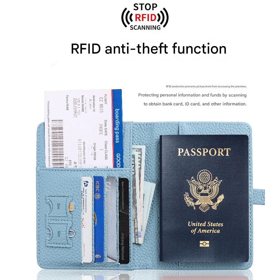 Orange Travel Passport Holder and Notebook Gift Set with Luggage Tag & Metal view 4
