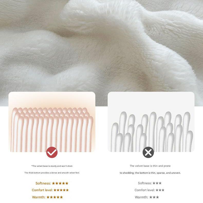 Mushroom-Themed Plush Slippers & Bubble Fleece Throw Blanket Set — A Cozy view 6
