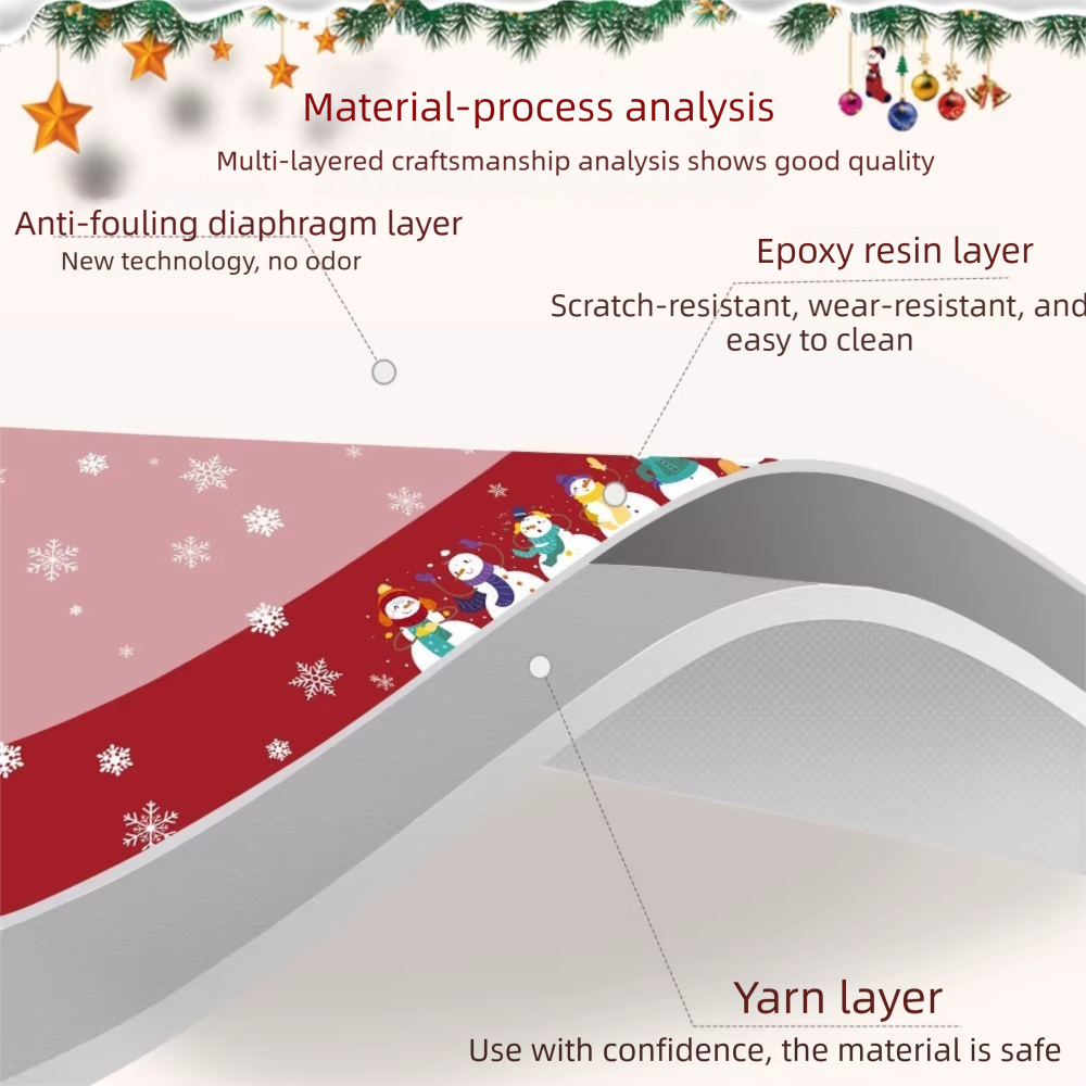 Christmas Waterproof Tablecloth (Christmas Collection Edition)140 x 180cm view 2