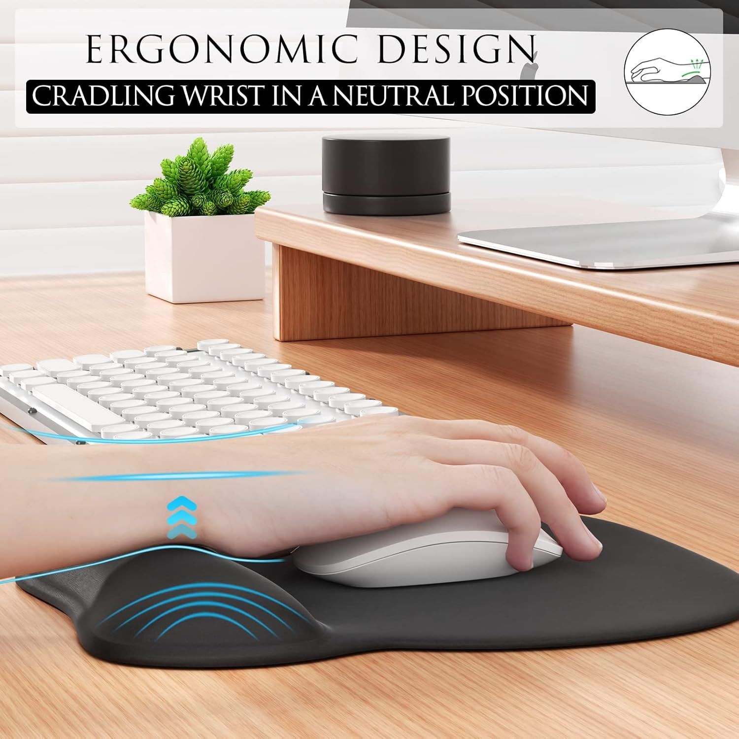 Gradient Blue silicone wrist rest with 20-in-1 electronics cleaning kit view 6