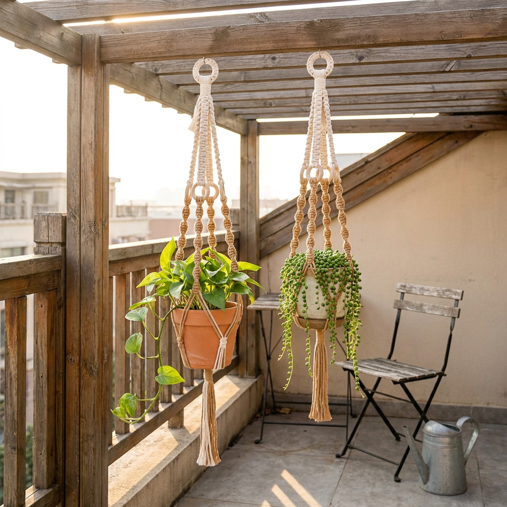 Handmade Plant Hanger Set 2 PCS（Type A） view 5