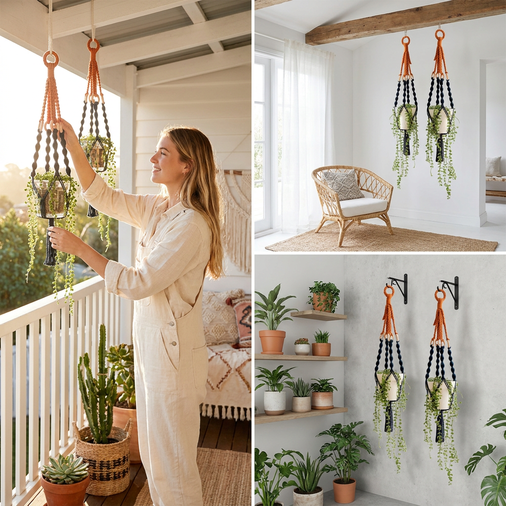 Handmade Plant Hanger Set 2 PCS（Type C） view 3