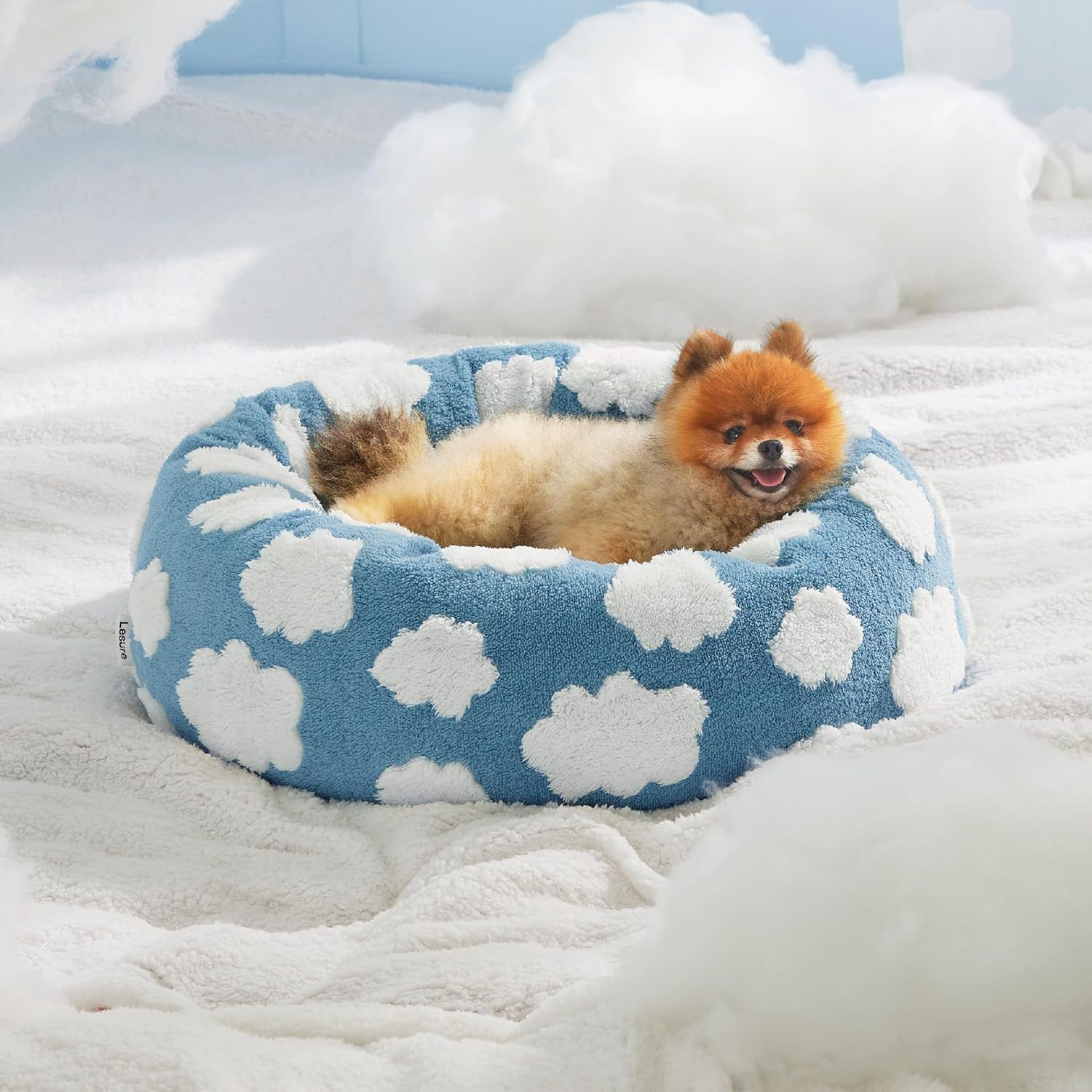 Small Medium Pet Donut Bed-60cm outer diameter view 7