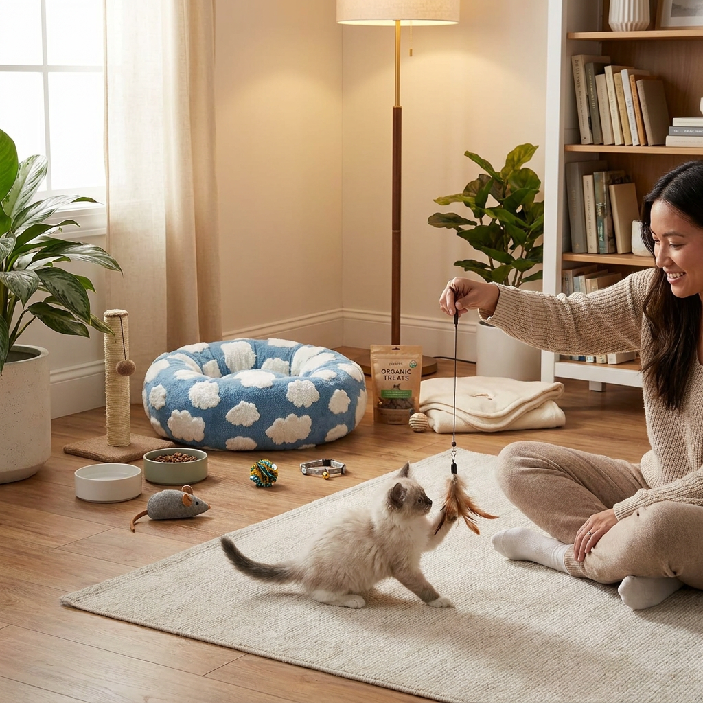 Small Medium Pet Donut Bed-40cm outer diameter view 6