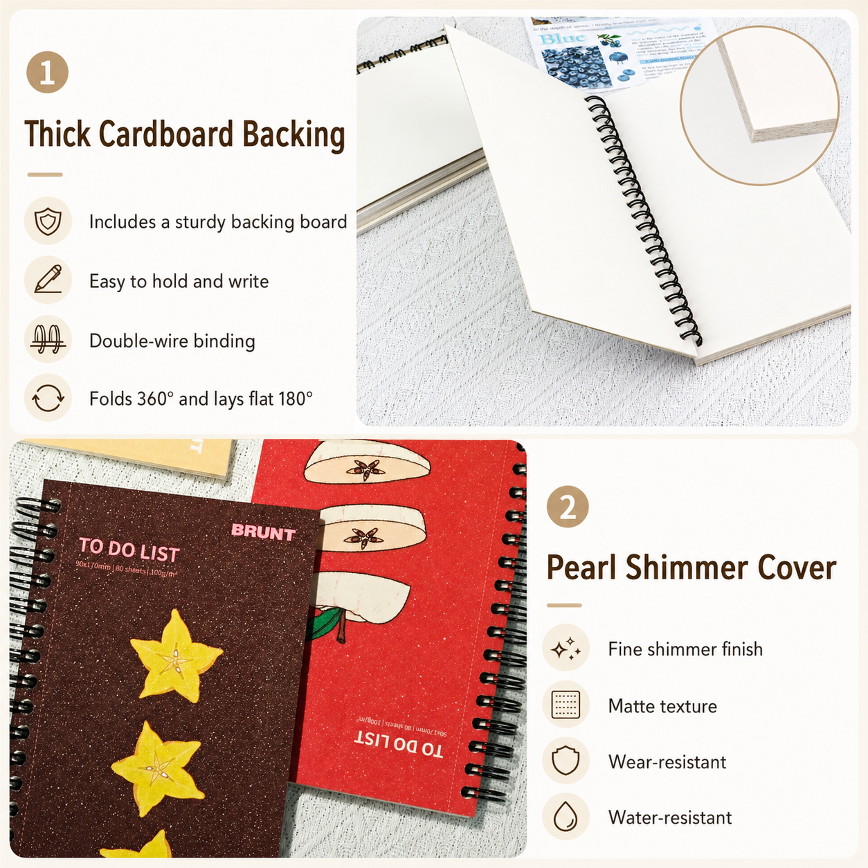 Fruit Series To Do List Notebook (Guava) – Spiral Bound Journal with Cute view 5