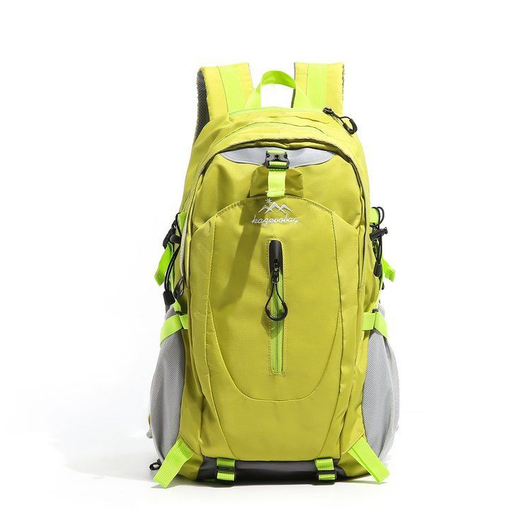 Fluorescent Green Hiking Backpack with 5 Carabiners Included – Lightweight view 9