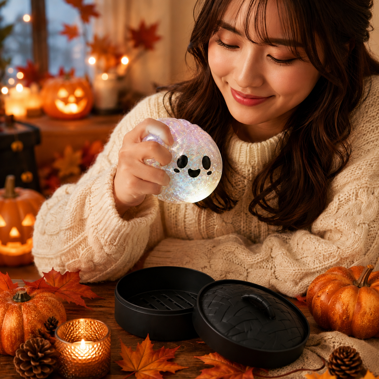 (White steamed buns) Halloween Slow-Rebound Soft Mini Bread Toy view 2