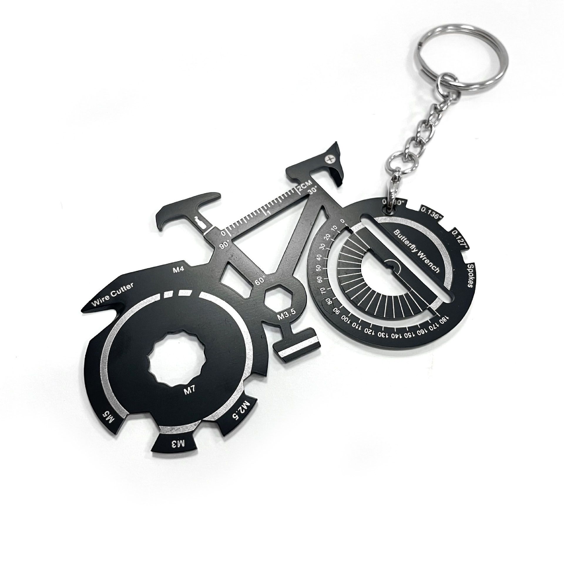 20-in-1 Bicycle Multi Tool Card Stainless Steel Bike Repair Tool with Wrench view 5