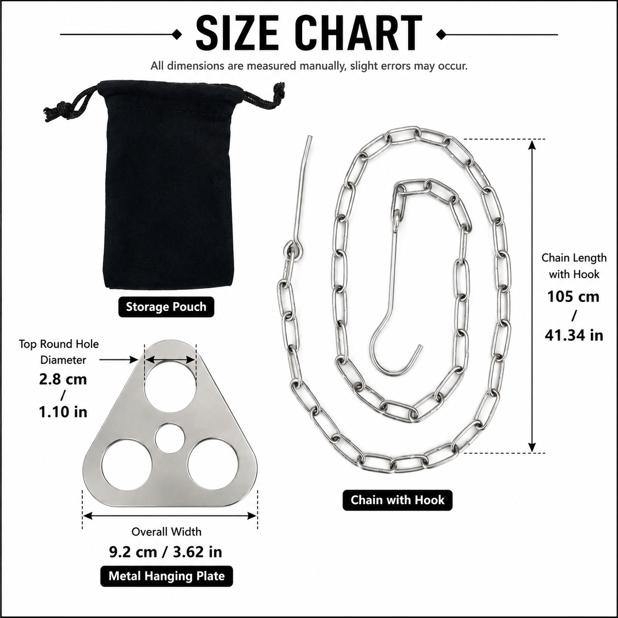 Stainless Steel Camping Tripod Hanger with Adjustable Chain and Hook for view 5