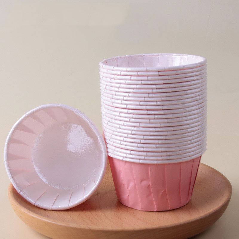 Handheld Batter Dispenser - 900ml with 50 Pink Cupcake Liners for Baking view 4