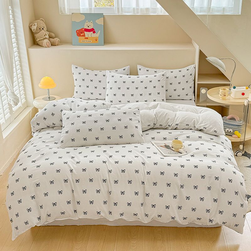 Bow Print Bedding Set - 3 Piece Set - Quilt Cover 200 x 229 cm with 2 view 2