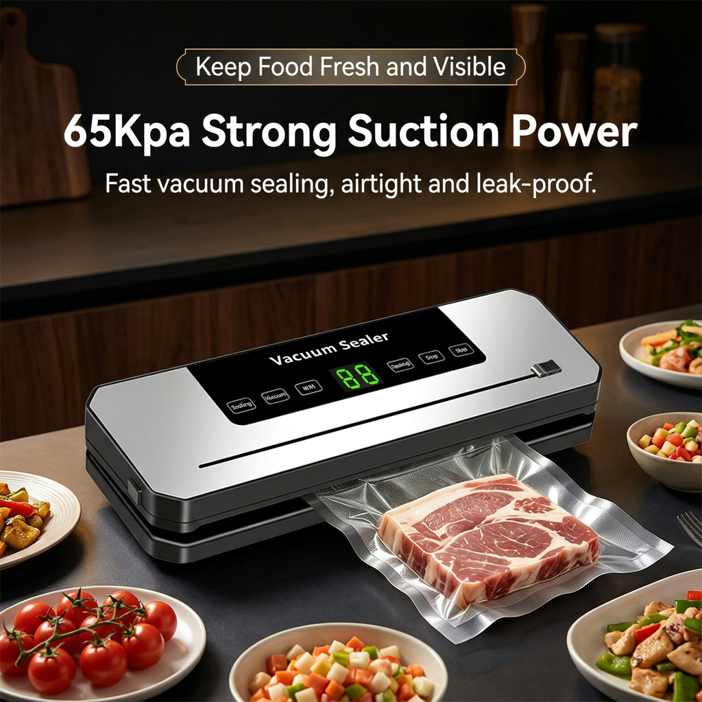 Automatic Vacuum Sealer Machine - Dry and Moist Food Sealing System 300mm Seal view 2
