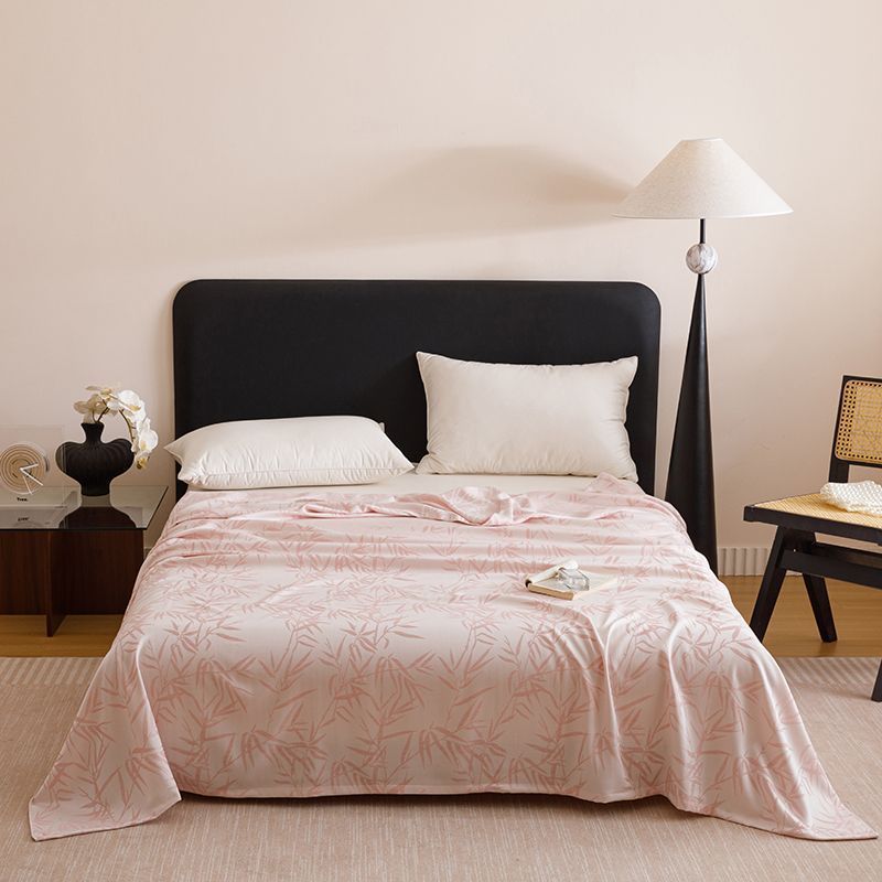 Bamboo Fibre Cooling Blanket Pink Bamboo Pattern 150x200cm for Summer Bed and view 3