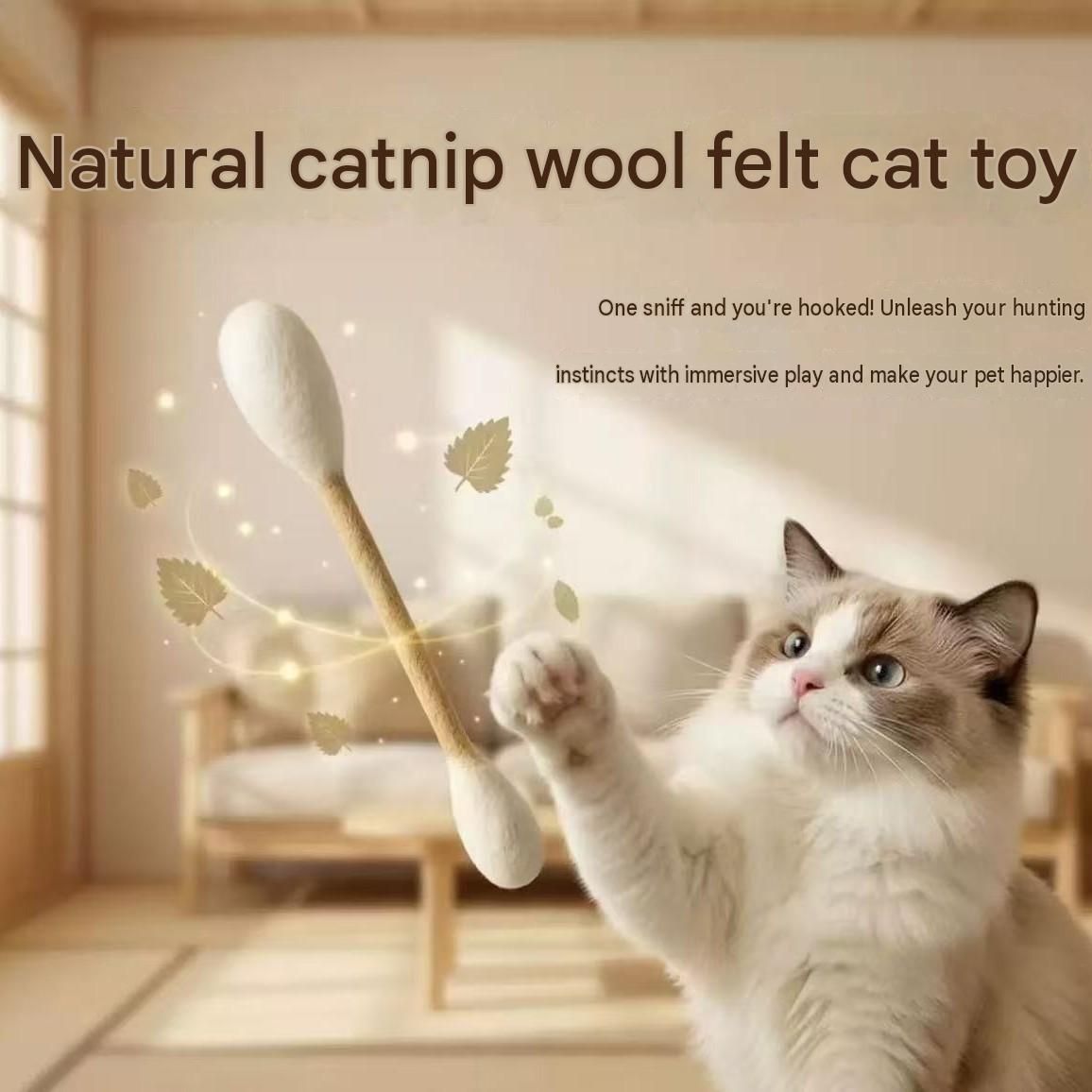 Felt Catnip Cat Toy Stick for Cats